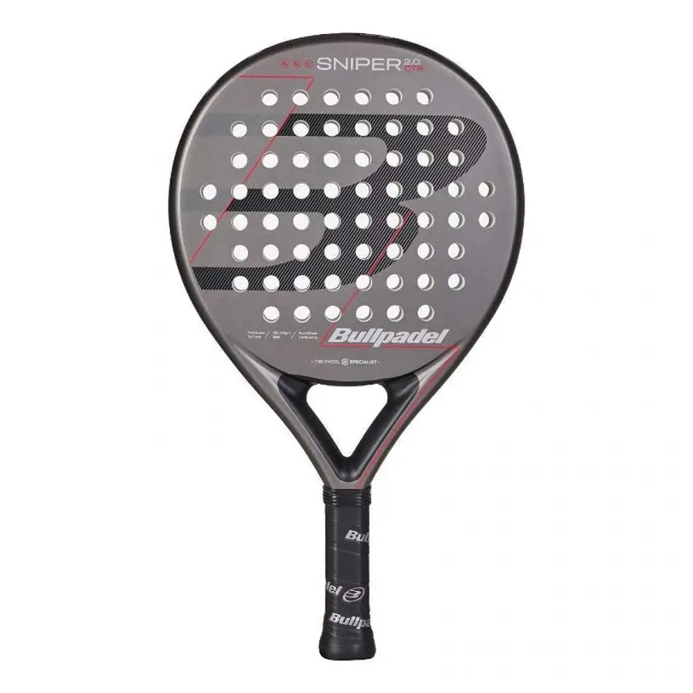 BULLPADEL SNIPER 2.0 CONTROL GRIS OSCURO 2026